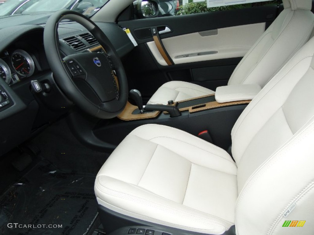 Soverign Hide Calcite Leather/Off Black Interior 2011 Volvo C70 T5 Photo #52114474