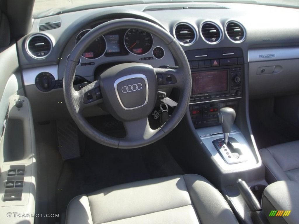 2007 Audi A4 2.0T quattro Cabriolet Platinum Dashboard Photo #52114843