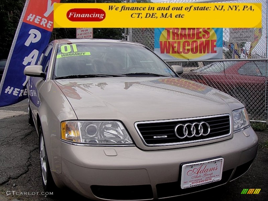 2001 A6 2.7T quattro Sedan - Melange Metallic / Melange photo #3