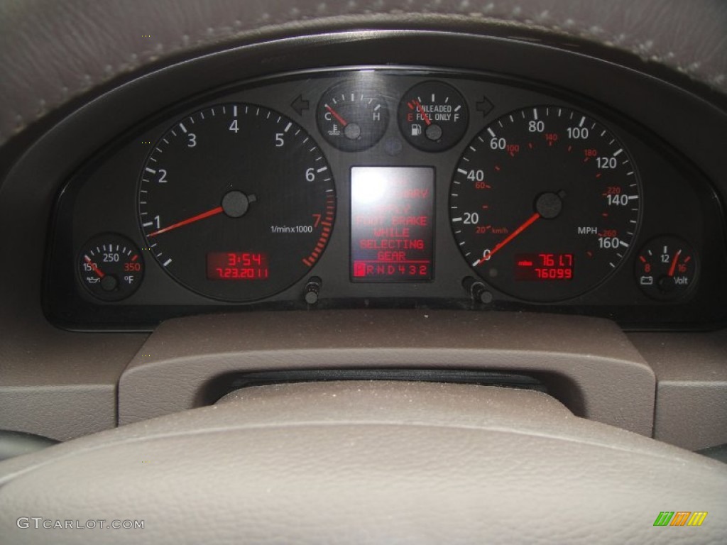 2001 A6 2.7T quattro Sedan - Melange Metallic / Melange photo #14