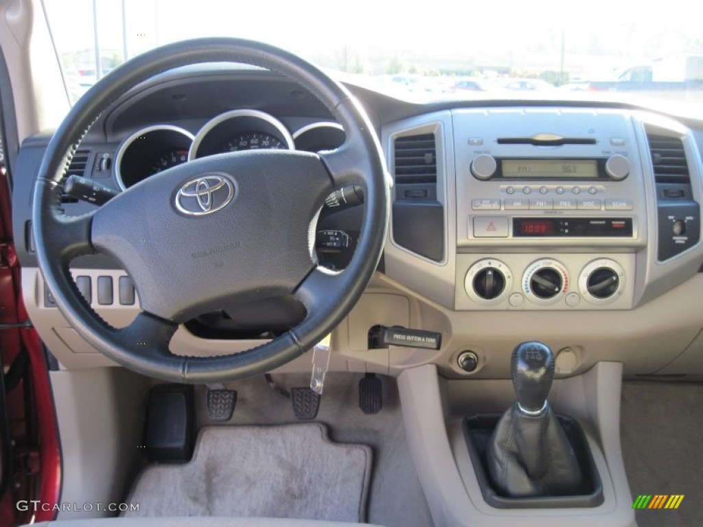 2006 Toyota Tacoma PreRunner Access Cab Graphite Gray Dashboard Photo #52116652