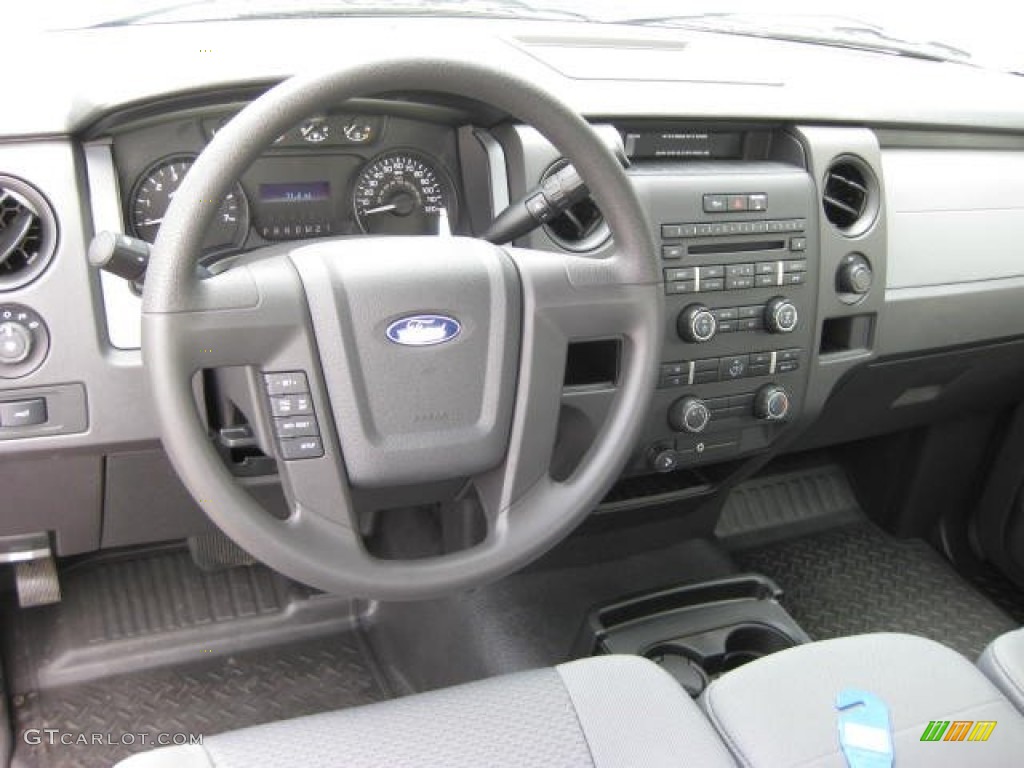 2011 F150 XL Regular Cab - Oxford White / Steel Gray photo #17