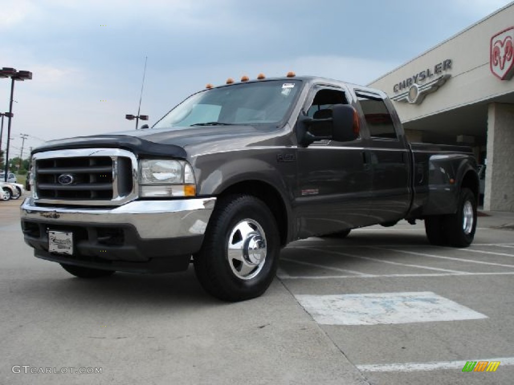 2003 F350 Super Duty XLT Crew Cab Dually - Dark Shadow Grey Metallic / Medium Flint photo #7