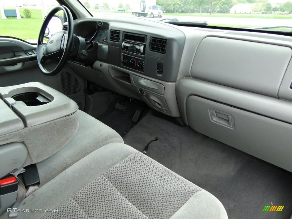Medium Graphite Interior 2001 Ford F350 Super Duty XLT Crew Cab Photo #52119163