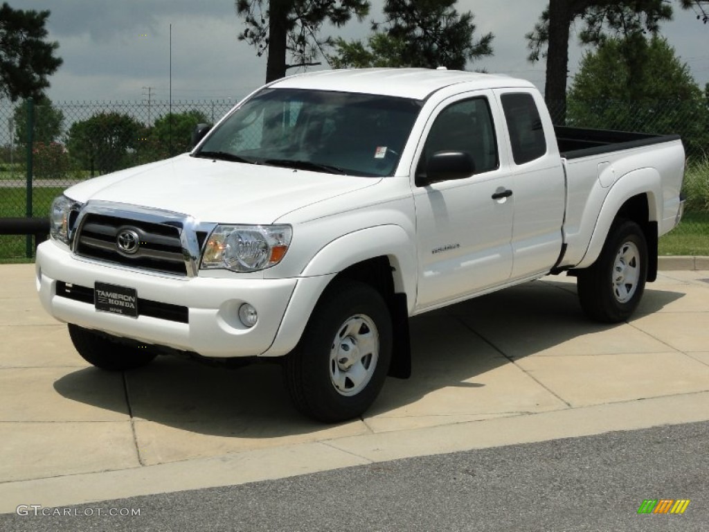 Super White 2010 Toyota Tacoma V6 PreRunner Access Cab Exterior Photo #52120027