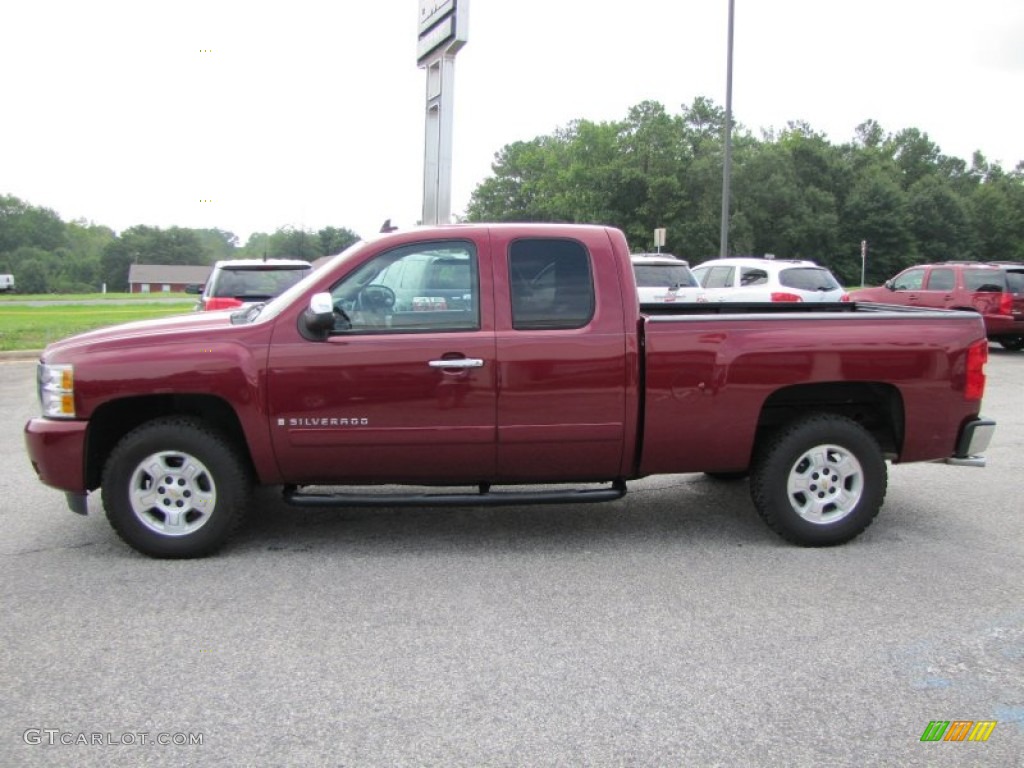Sport Red Metallic 2007 Chevrolet Silverado 1500 LT Extended Cab Exterior Photo #52120855