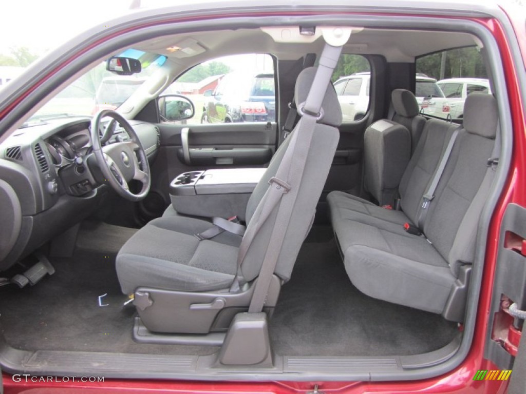 Ebony Black Interior 2007 Chevrolet Silverado 1500 LT Extended Cab Photo #52120975