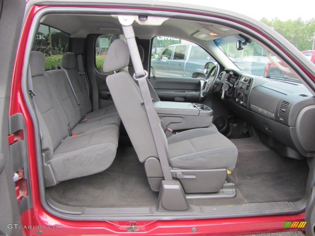 Ebony Black Interior 2007 Chevrolet Silverado 1500 LT Extended Cab Photo #52121005