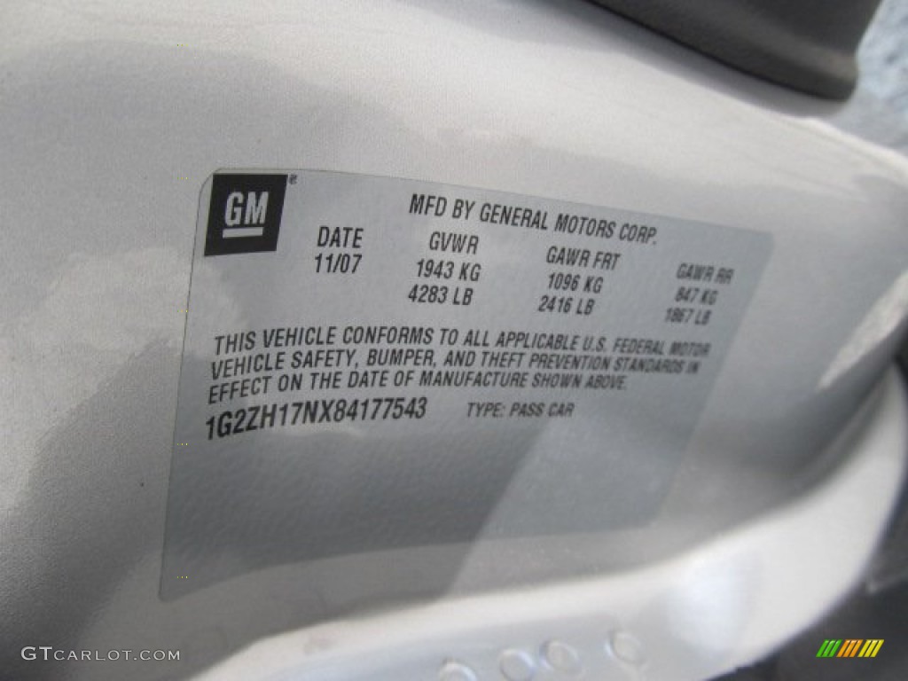 2008 G6 GT Coupe - Liquid Silver Metallic / Ebony Black photo #14