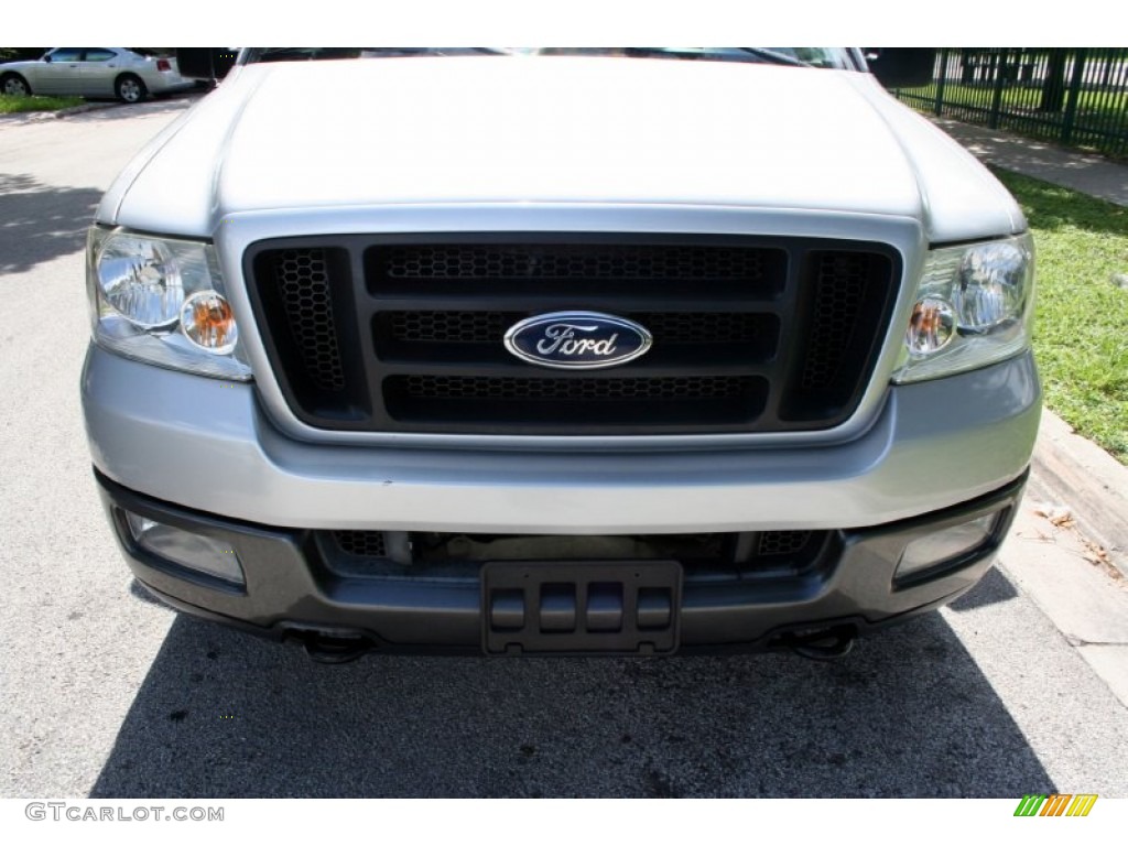 2004 F150 FX4 SuperCab 4x4 - Silver Metallic / Black photo #15