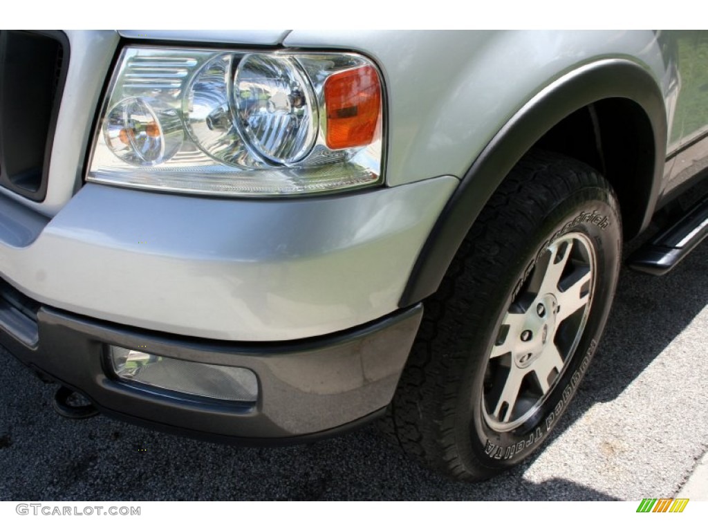 2004 F150 FX4 SuperCab 4x4 - Silver Metallic / Black photo #18