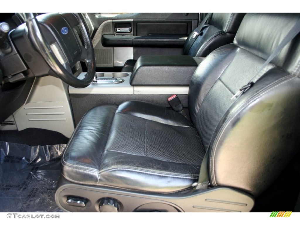 2004 F150 FX4 SuperCab 4x4 - Silver Metallic / Black photo #35