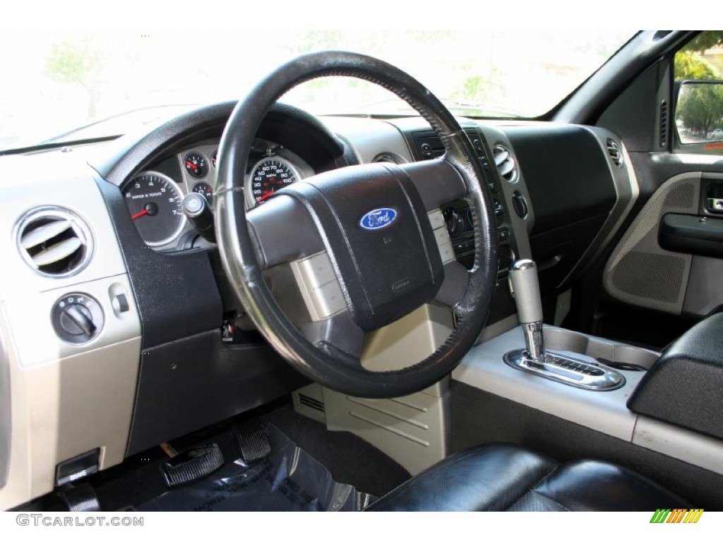 2004 F150 FX4 SuperCab 4x4 - Silver Metallic / Black photo #49