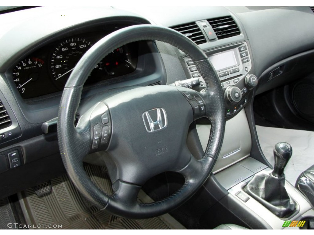 Black Interior 2007 Honda Accord EX-L Sedan Photo #52123885