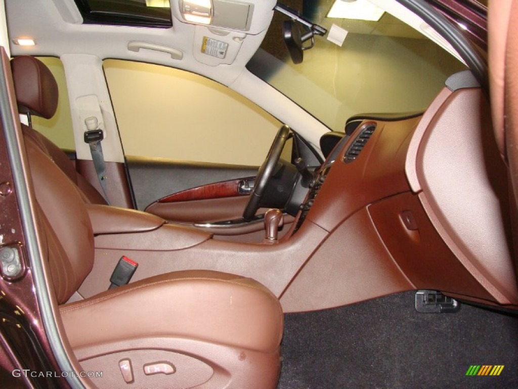 Chestnut Interior 2008 Infiniti EX 35 Journey AWD Photo #52123957