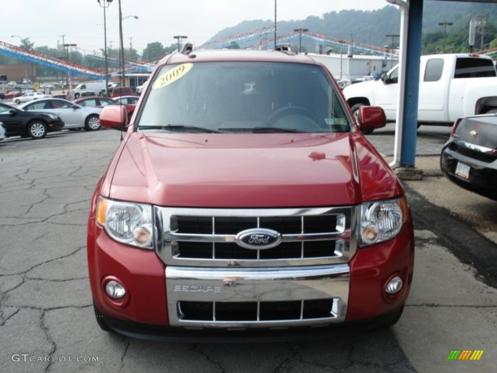 2009 Escape Limited V6 4WD - Sangria Red Metallic / Charcoal photo #3