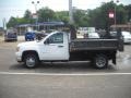 2009 Summit White GMC Sierra 3500HD Work Truck Regular Cab 4x4 Chassis Dump Truck  photo #6