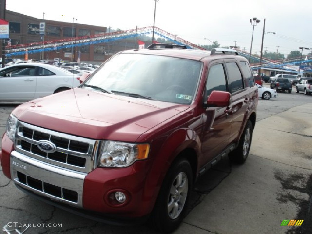 2009 Escape Limited V6 4WD - Sangria Red Metallic / Charcoal photo #4