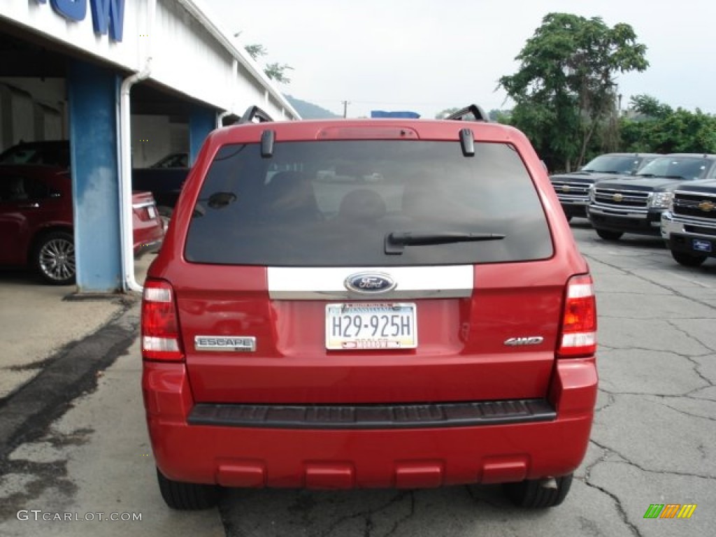 2009 Escape Limited V6 4WD - Sangria Red Metallic / Charcoal photo #7