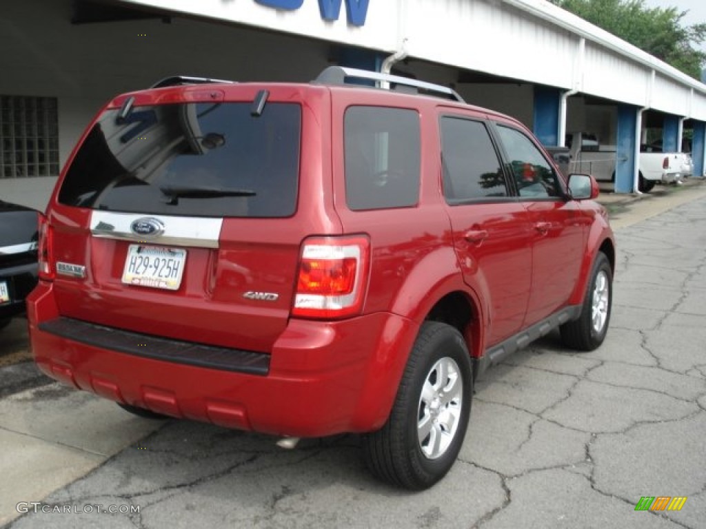 2009 Escape Limited V6 4WD - Sangria Red Metallic / Charcoal photo #8