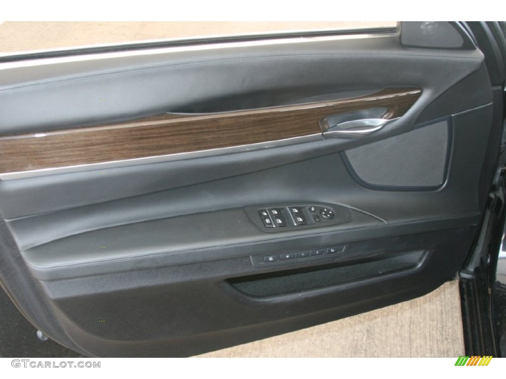 2011 BMW 7 Series 750Li Sedan Black Door Panel Photo #52124275