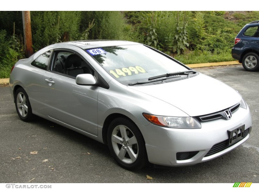 Alabaster Silver Metallic 2008 Honda Civic EX-L Coupe Exterior Photo #52124878