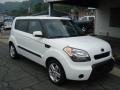 2010 Clear White Kia Soul +  photo #2