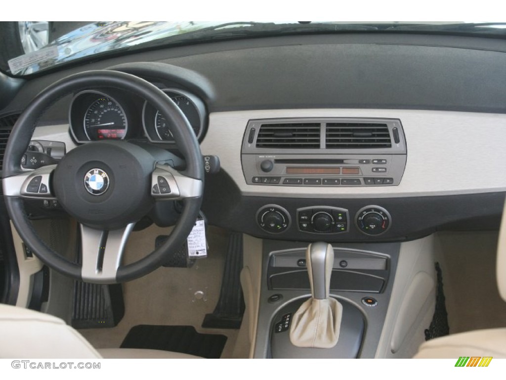 2004 BMW Z4 3.0i Roadster Beige Dashboard Photo #52128538