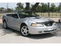 Silver Metallic 2000 Ford Mustang GT Convertible