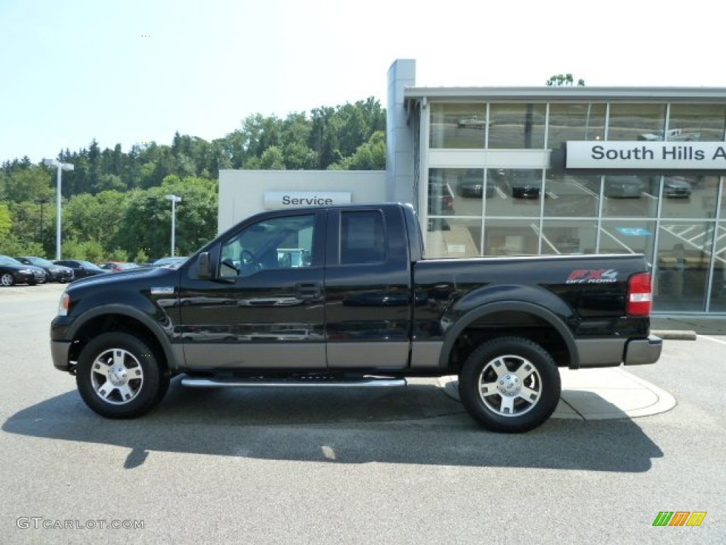 2006 F150 FX4 SuperCab 4x4 - Black / Black photo #2