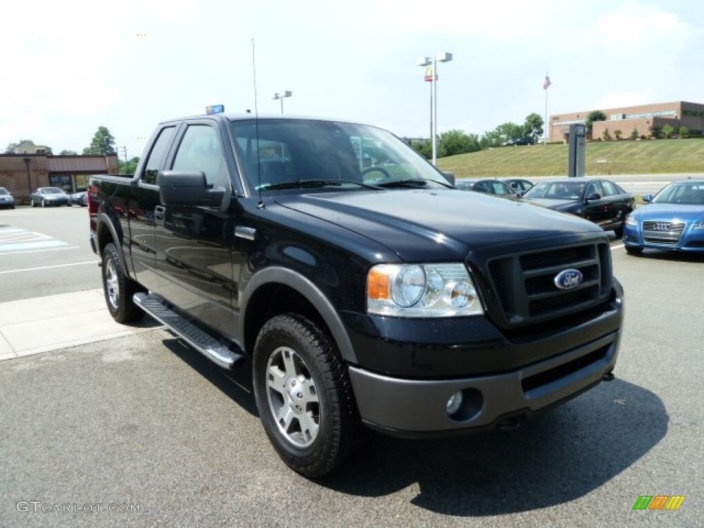 2006 F150 FX4 SuperCab 4x4 - Black / Black photo #7