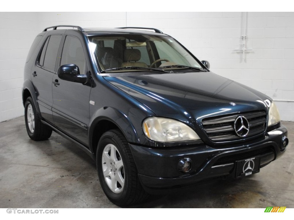 Black Opal Metallic 2001 Mercedes-Benz ML 430 4Matic Exterior Photo #52131637
