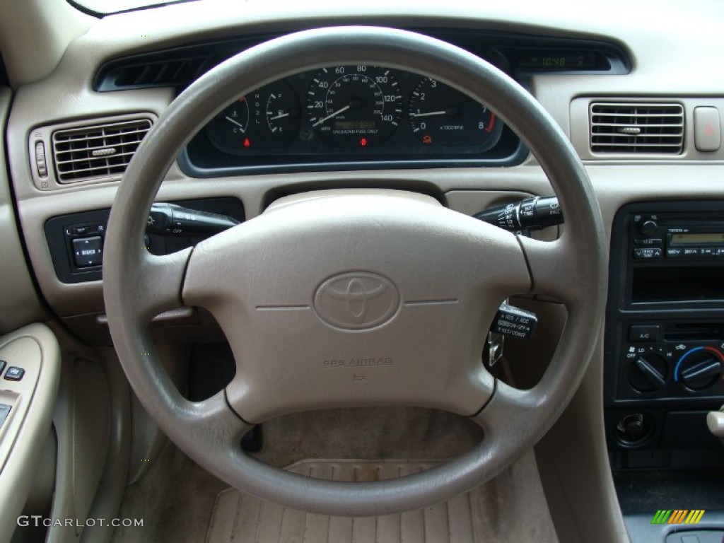 1998 Toyota Camry LE Oak Steering Wheel Photo #52131790
