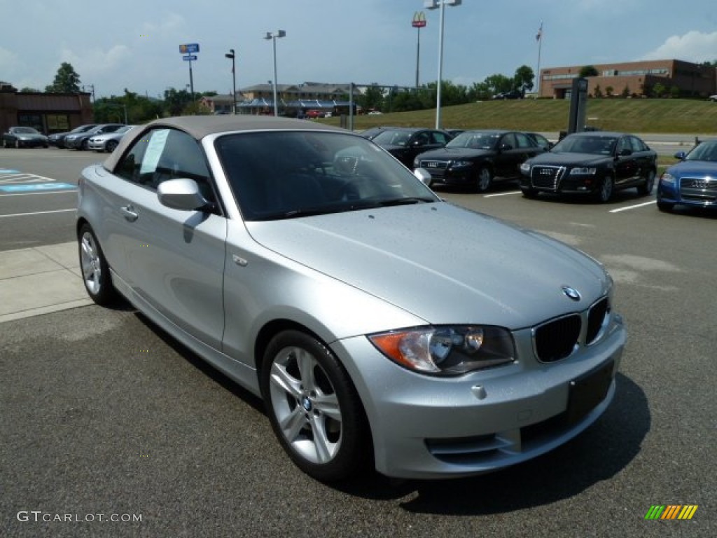 Titanium Silver Metallic 2010 BMW 1 Series 128i Convertible Exterior Photo #52132423