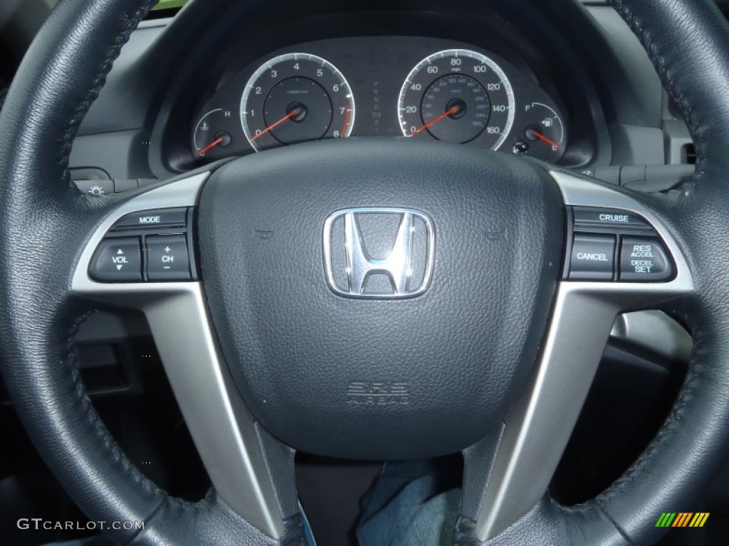 2009 Honda Accord EX-L V6 Sedan Gray Steering Wheel Photo #52132432