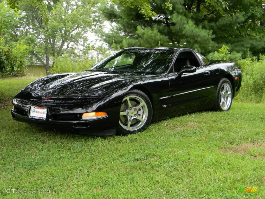 2001 Corvette Coupe - Black / Black photo #1