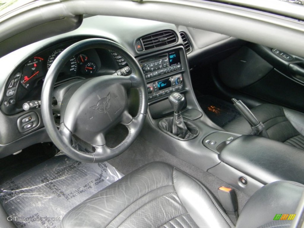 2001 Chevrolet Corvette Coupe Black Dashboard Photo #52134145