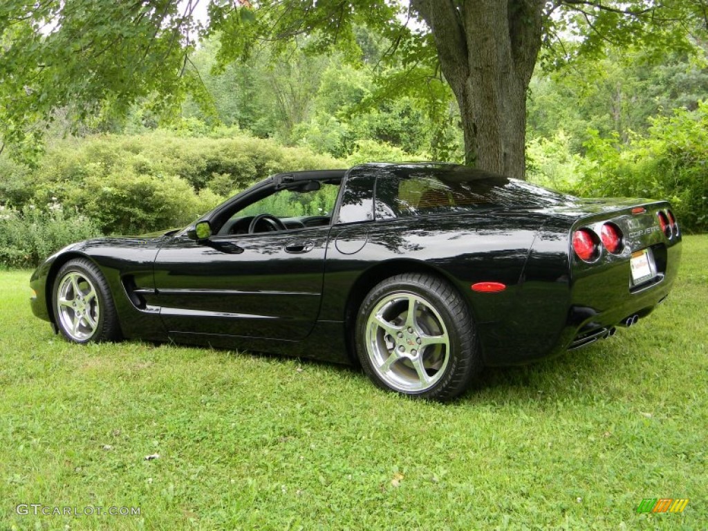 2001 Corvette Coupe - Black / Black photo #45