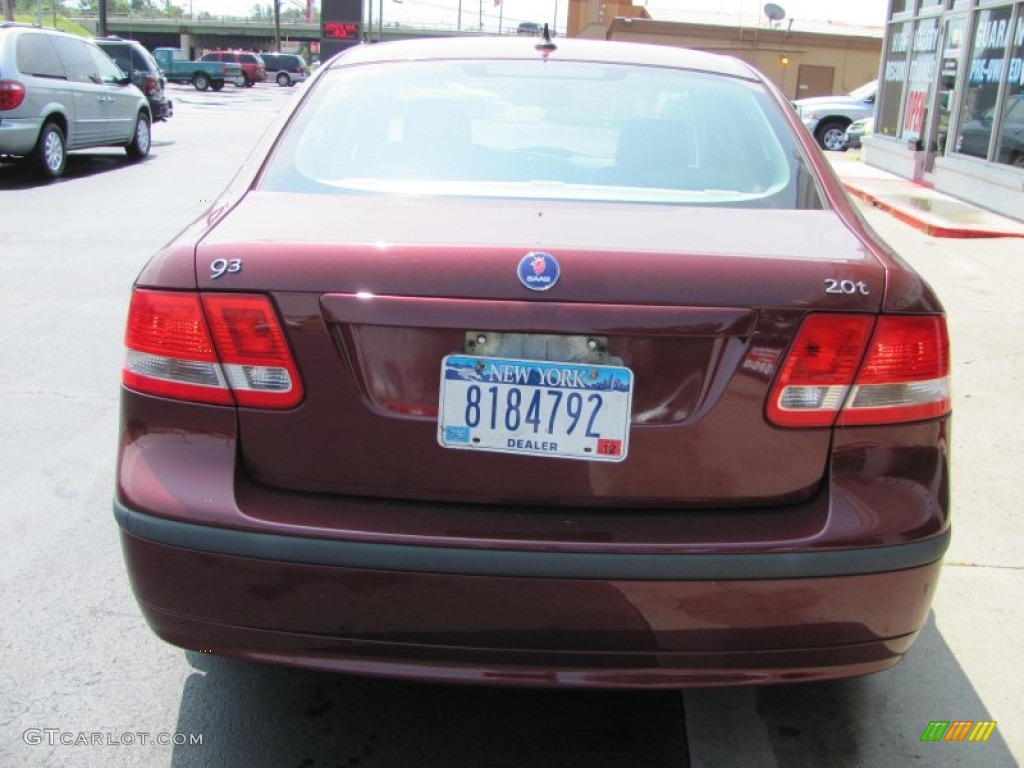 2003 9-3 Linear Sport Sedan - Merlot Red Metallic / Charcoal Grey photo #17