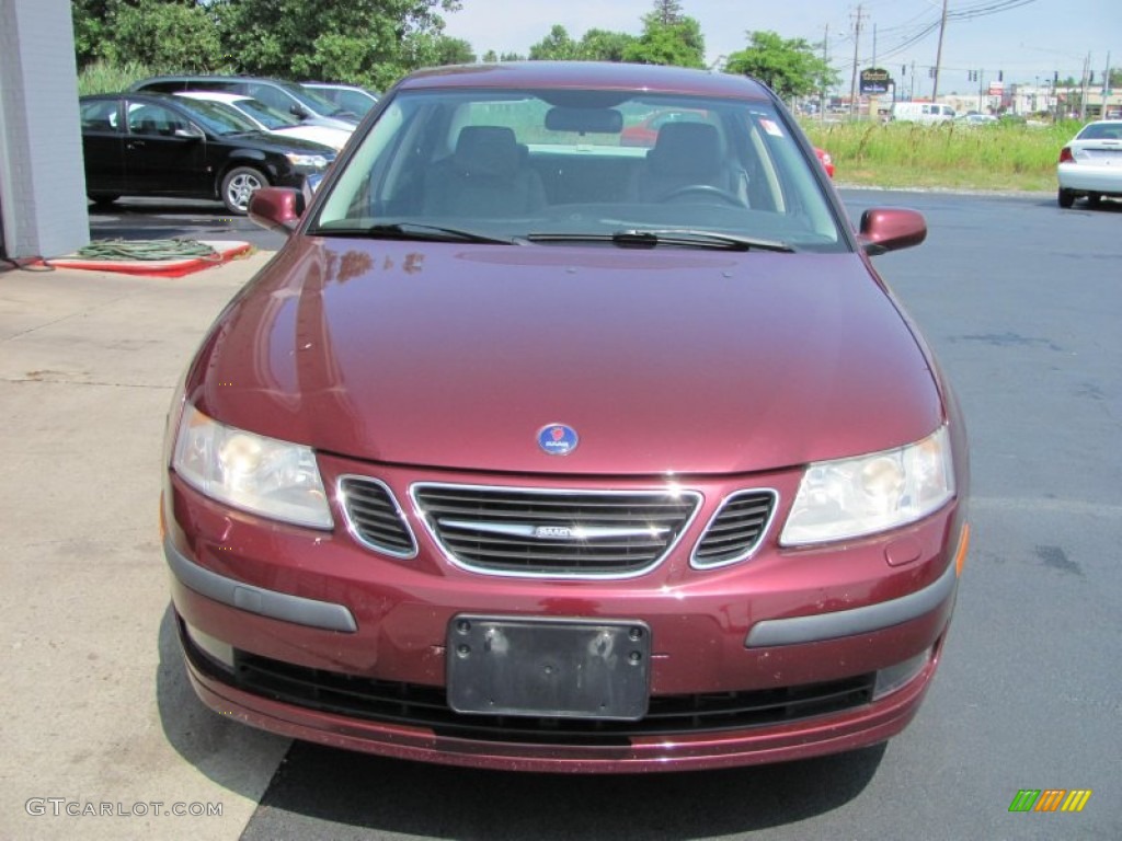 2003 9-3 Linear Sport Sedan - Merlot Red Metallic / Charcoal Grey photo #22
