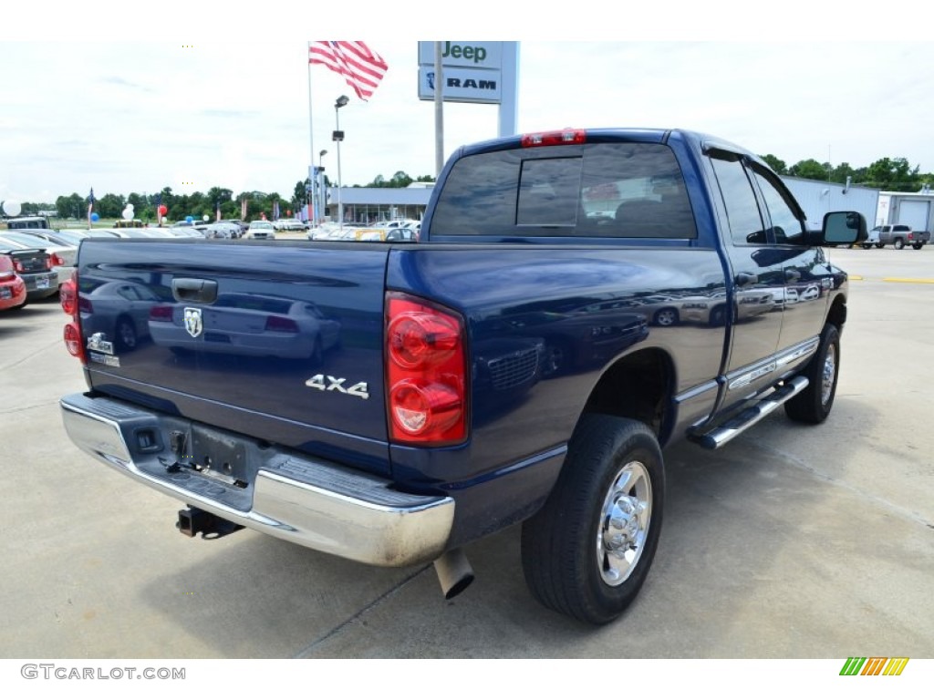 2008 Ram 2500 Big Horn Quad Cab 4x4 - Patriot Blue Pearl / Medium Slate Gray photo #5