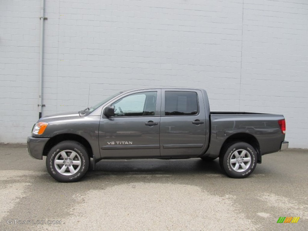 Smoke Metallic 2010 Nissan Titan SE Crew Cab 4x4 Exterior Photo #52135336