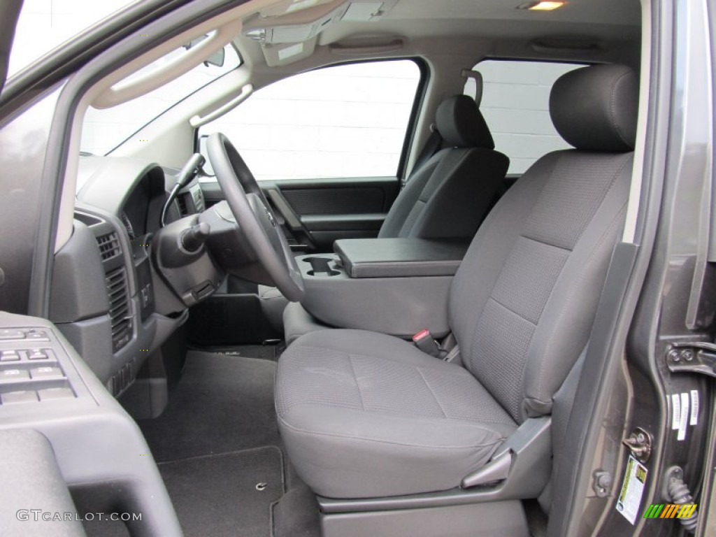 Charcoal Interior 2010 Nissan Titan SE Crew Cab 4x4 Photo #52135397