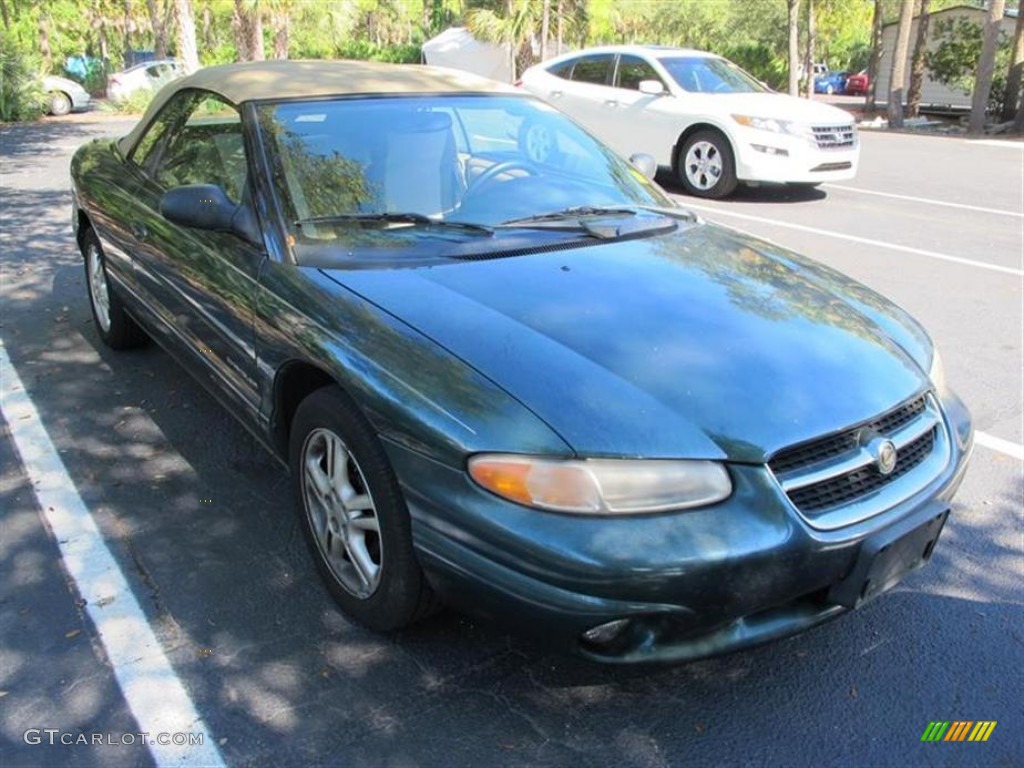 1997 Sebring JXi Convertible - Deep Hunter Green Pearl / Camel photo #1