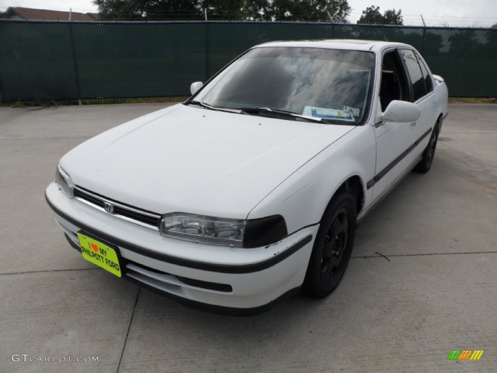 1992 Accord EX Sedan - Frost White / Gray photo #7
