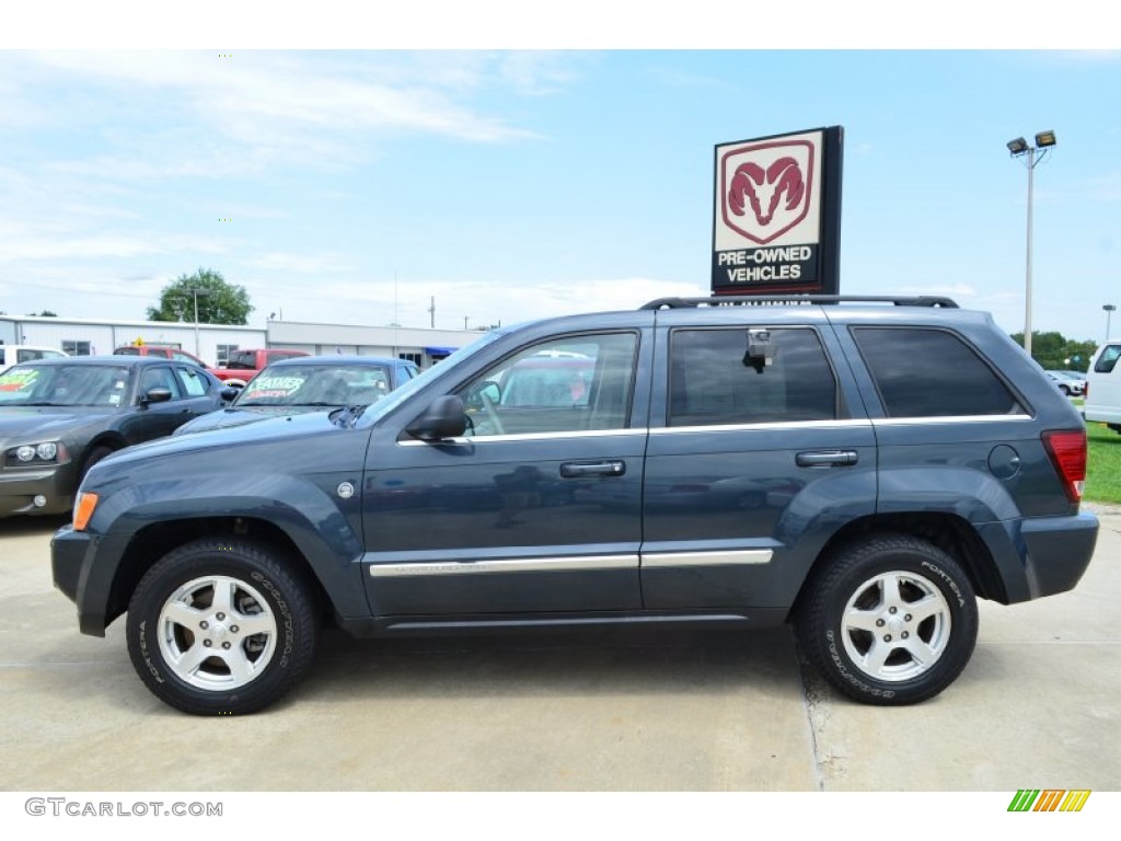 2007 Grand Cherokee Limited 4x4 - Steel Blue Metallic / Medium Slate Gray photo #2