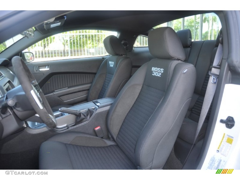 Charcoal Black Interior 2012 Ford Mustang Boss 302 Photo #52136278
