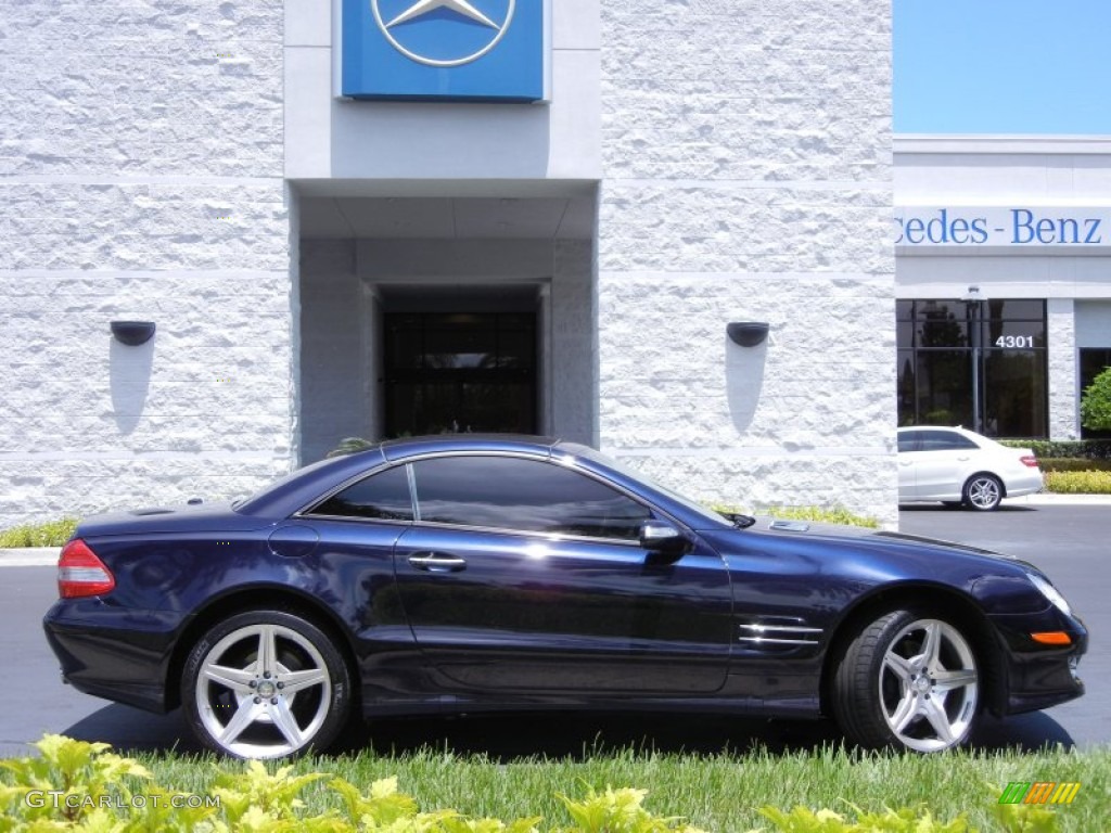 Capri Blue Metallic 2007 Mercedes-Benz SL 550 Roadster Exterior Photo #52136611