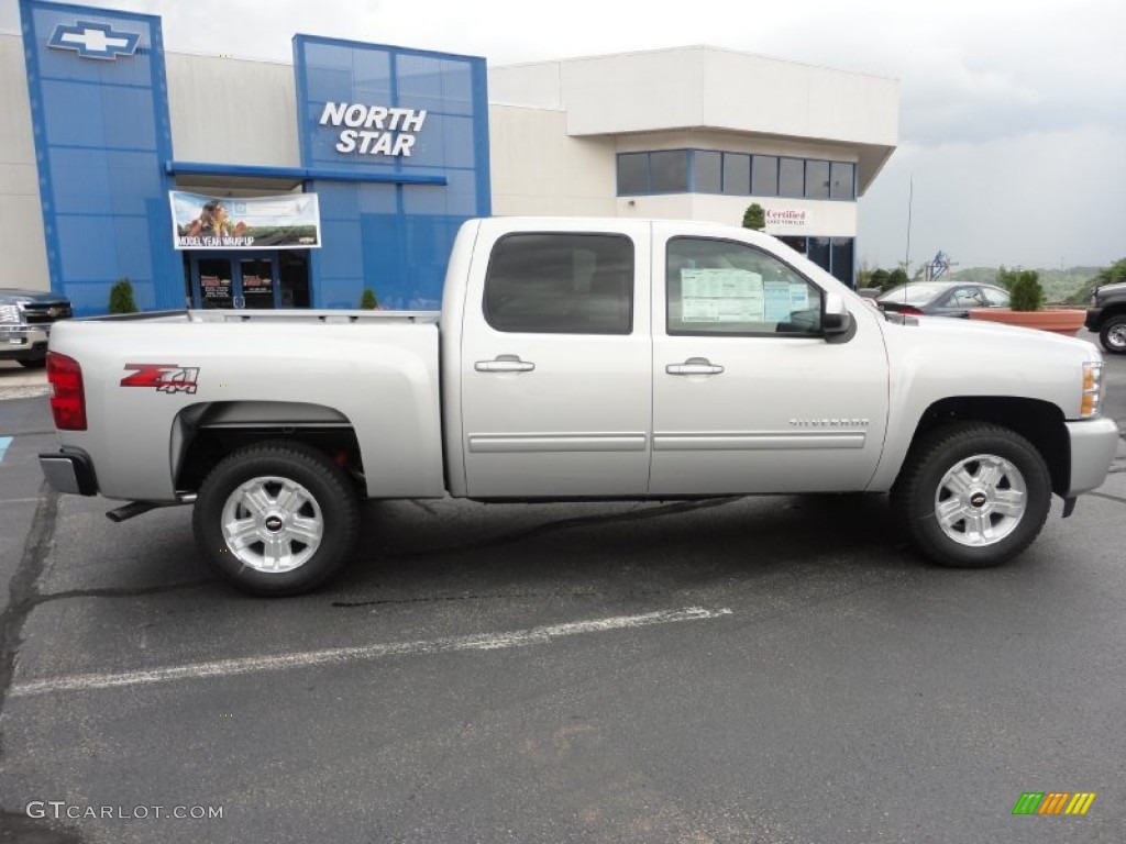 2011 Silverado 1500 LT Crew Cab 4x4 - Sheer Silver Metallic / Ebony photo #8