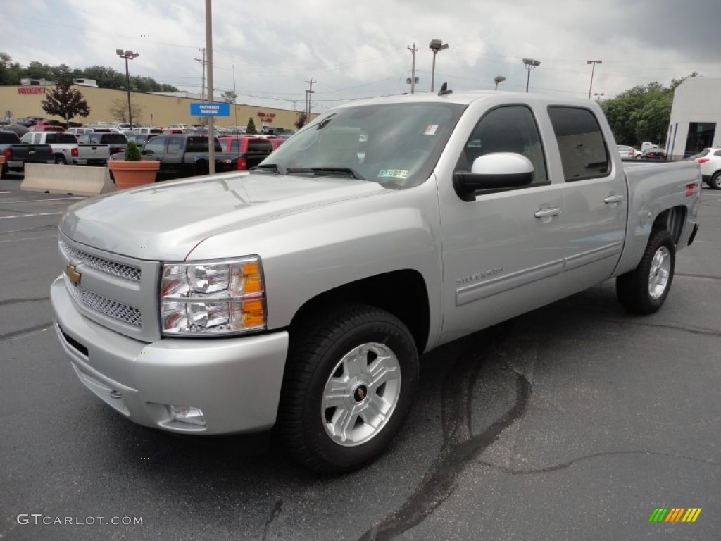 2011 Silverado 1500 LT Crew Cab 4x4 - Sheer Silver Metallic / Ebony photo #3